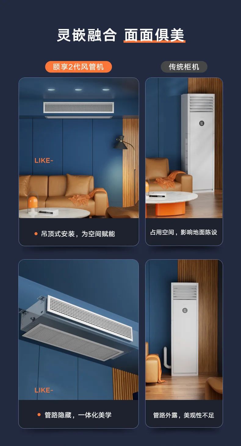 美的 家用中央空調風管機頤想2代